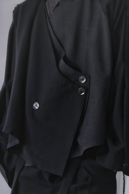 asymmetry layered haori