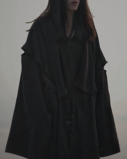 mid-length slit haori