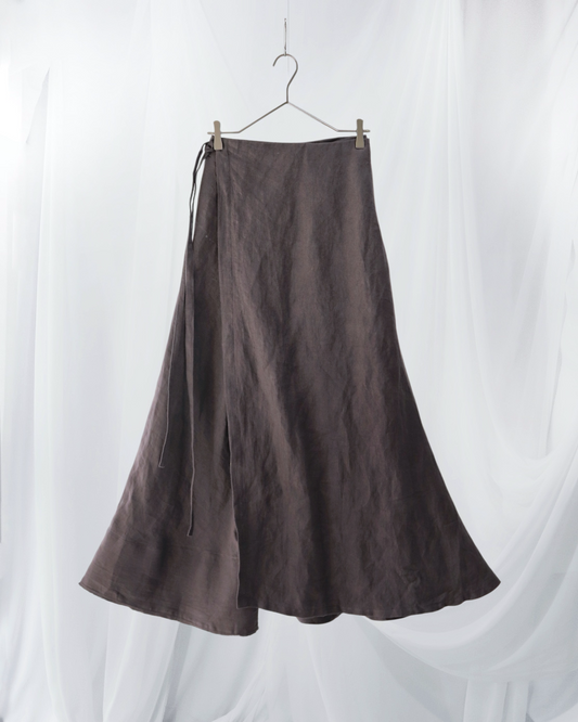 wrapped skirt 2025/charcoal