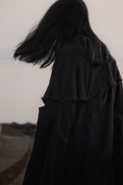 mid-length slit haori