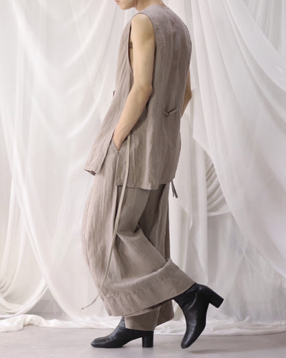 slit Haramaki trousers