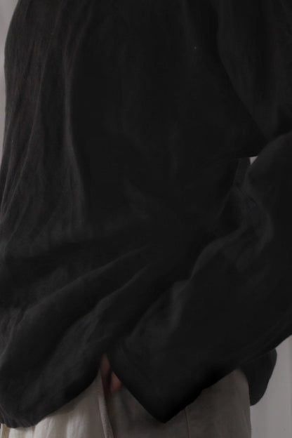 bias-cut pullover