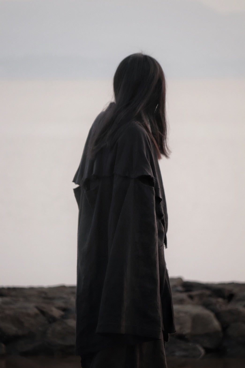 mid-length slit haori