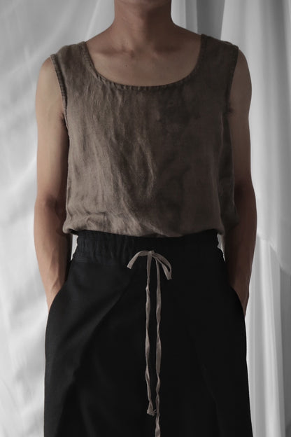 tucked tapered easy slacks