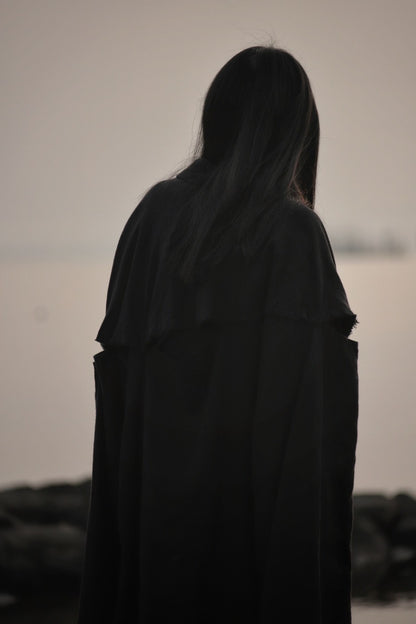 mid-length slit haori