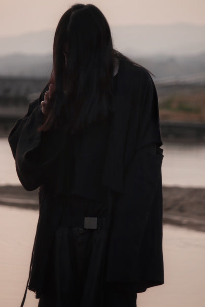 mid-length slit haori