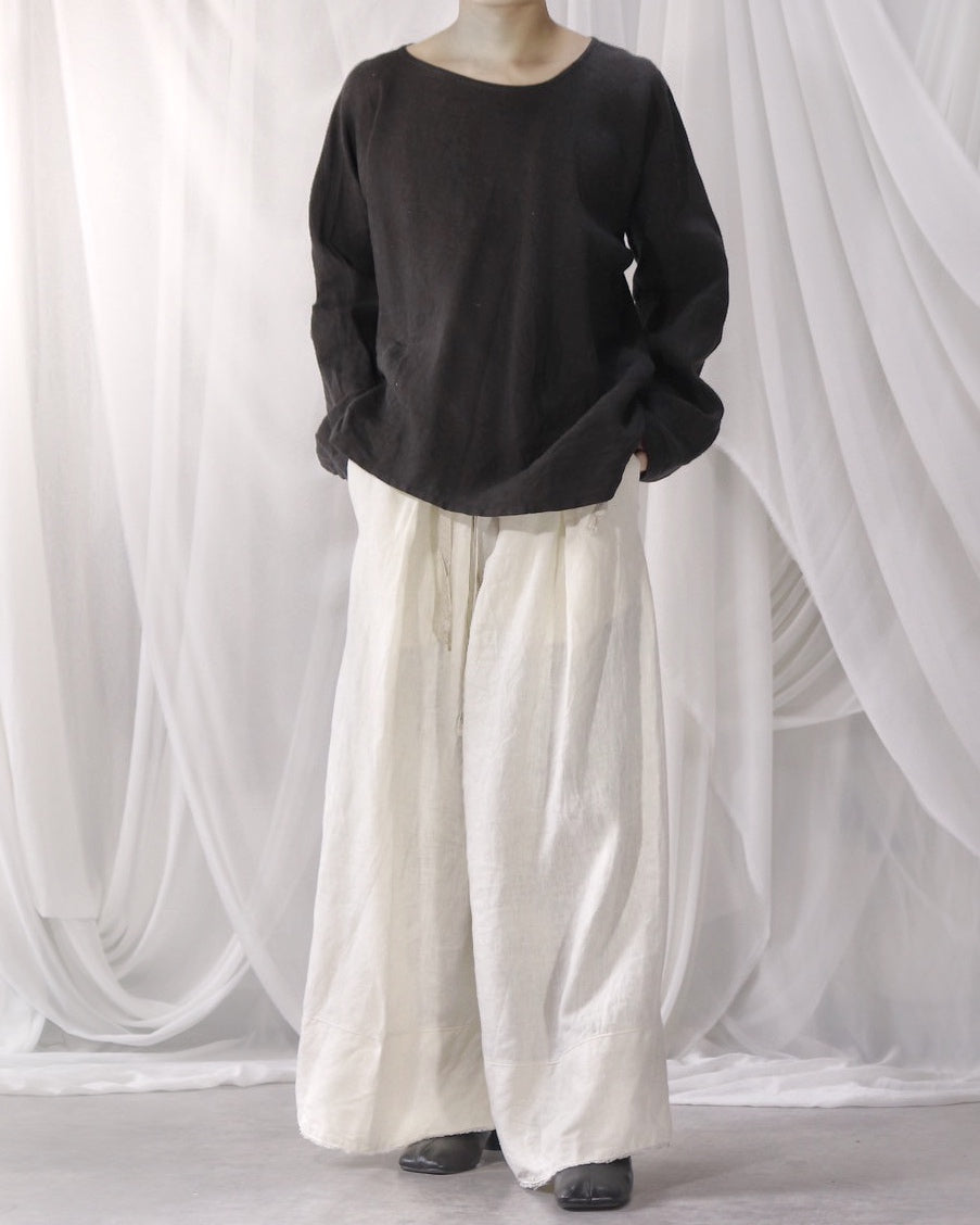 bias-cut pullover