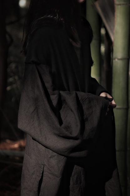 mid-length slit haori