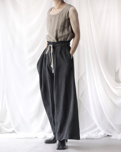 asymmetry tuck easy pants