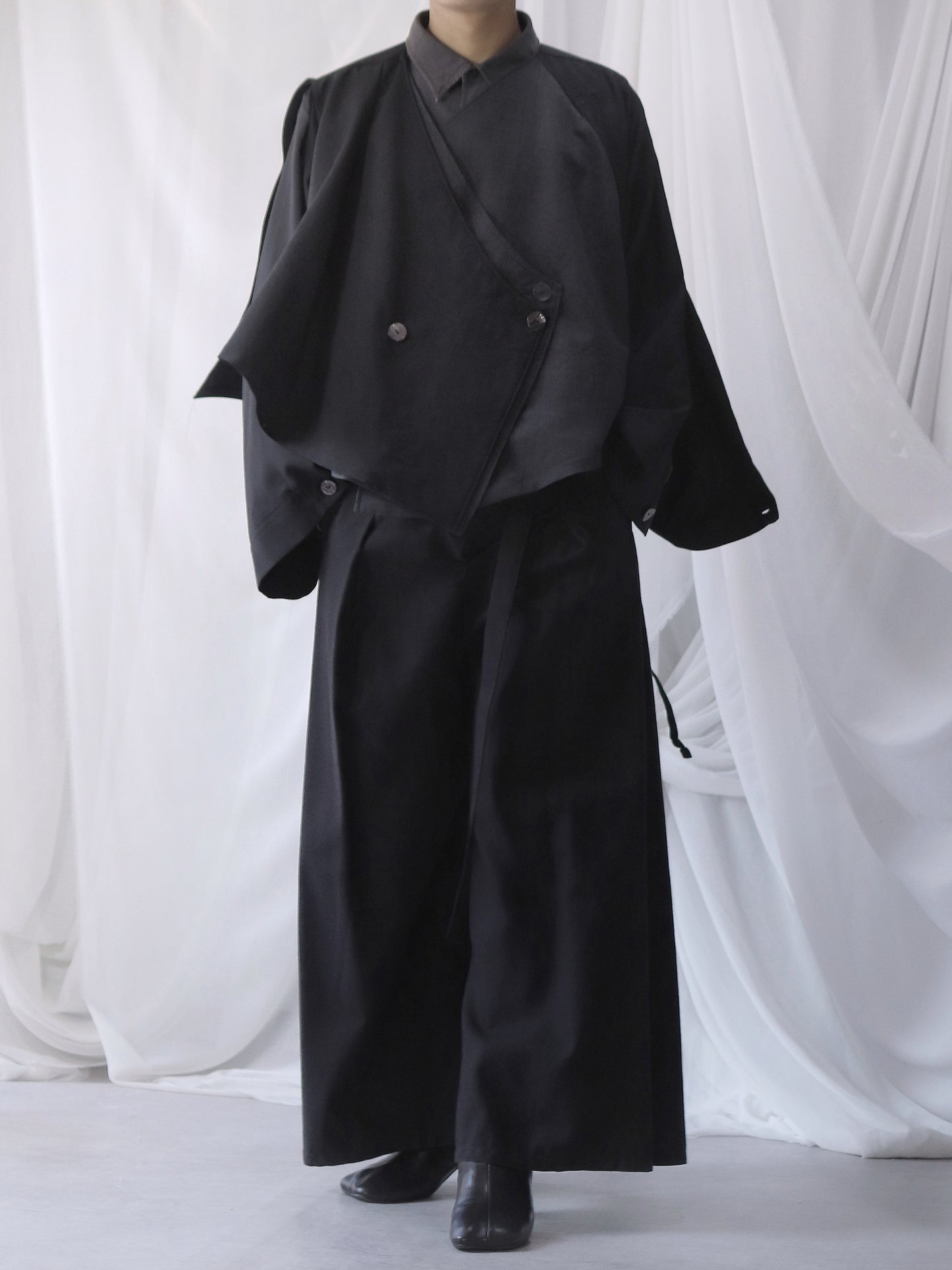 asymmetry layered haori