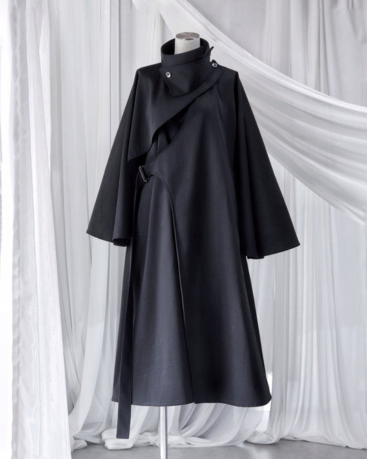 cotton tielocken coat