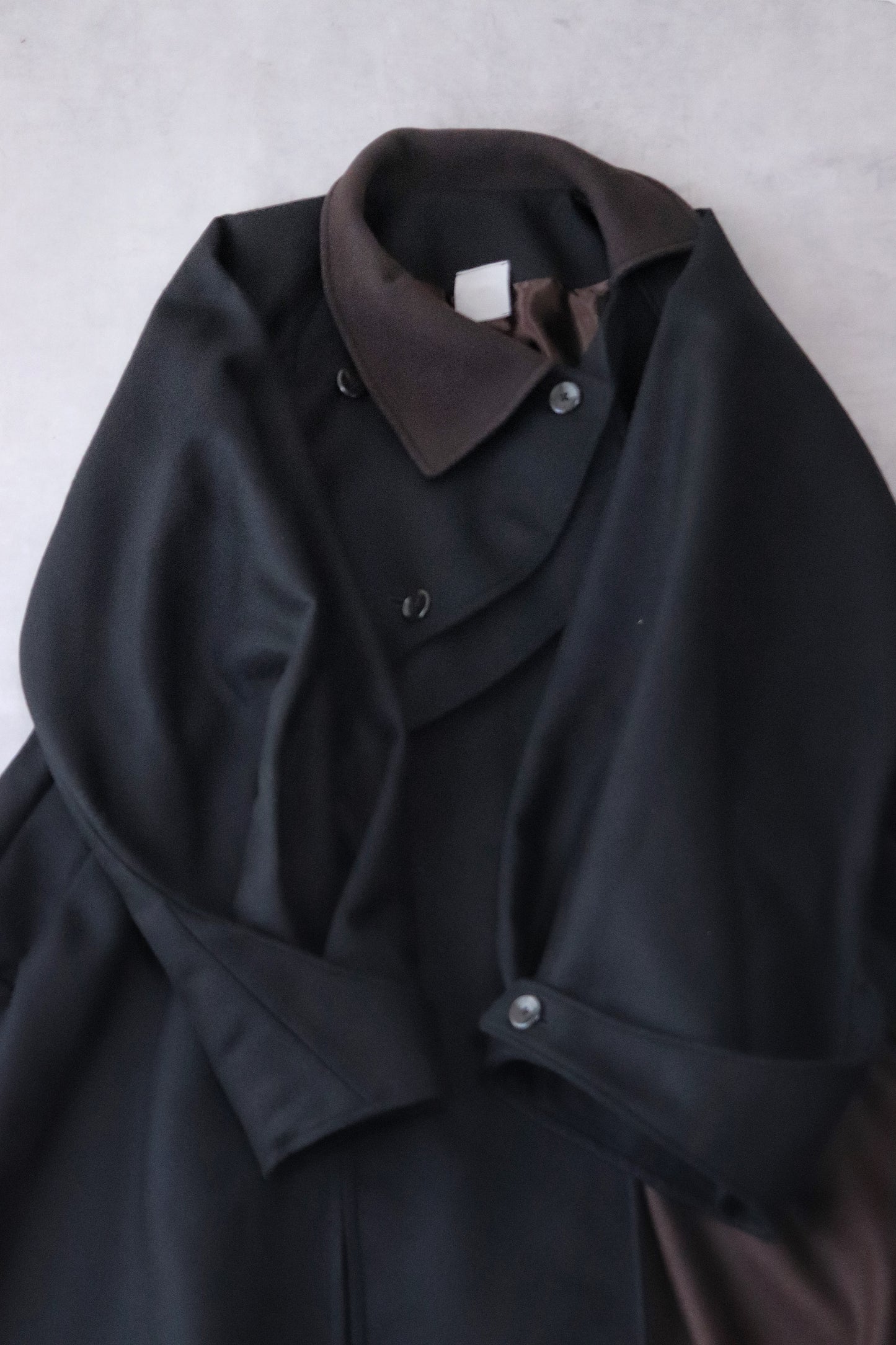 wool melton asymmetry coat
