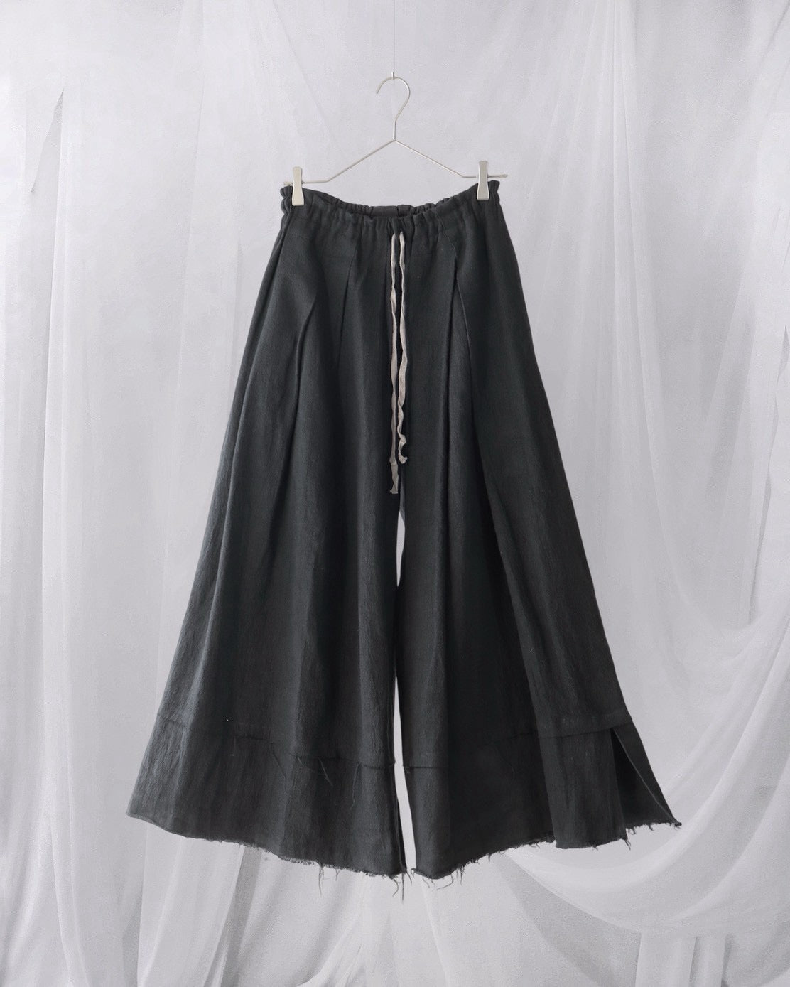 asymmetric linen easy HAKAMA