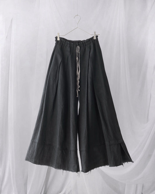 asymmetric linen easy HAKAMA