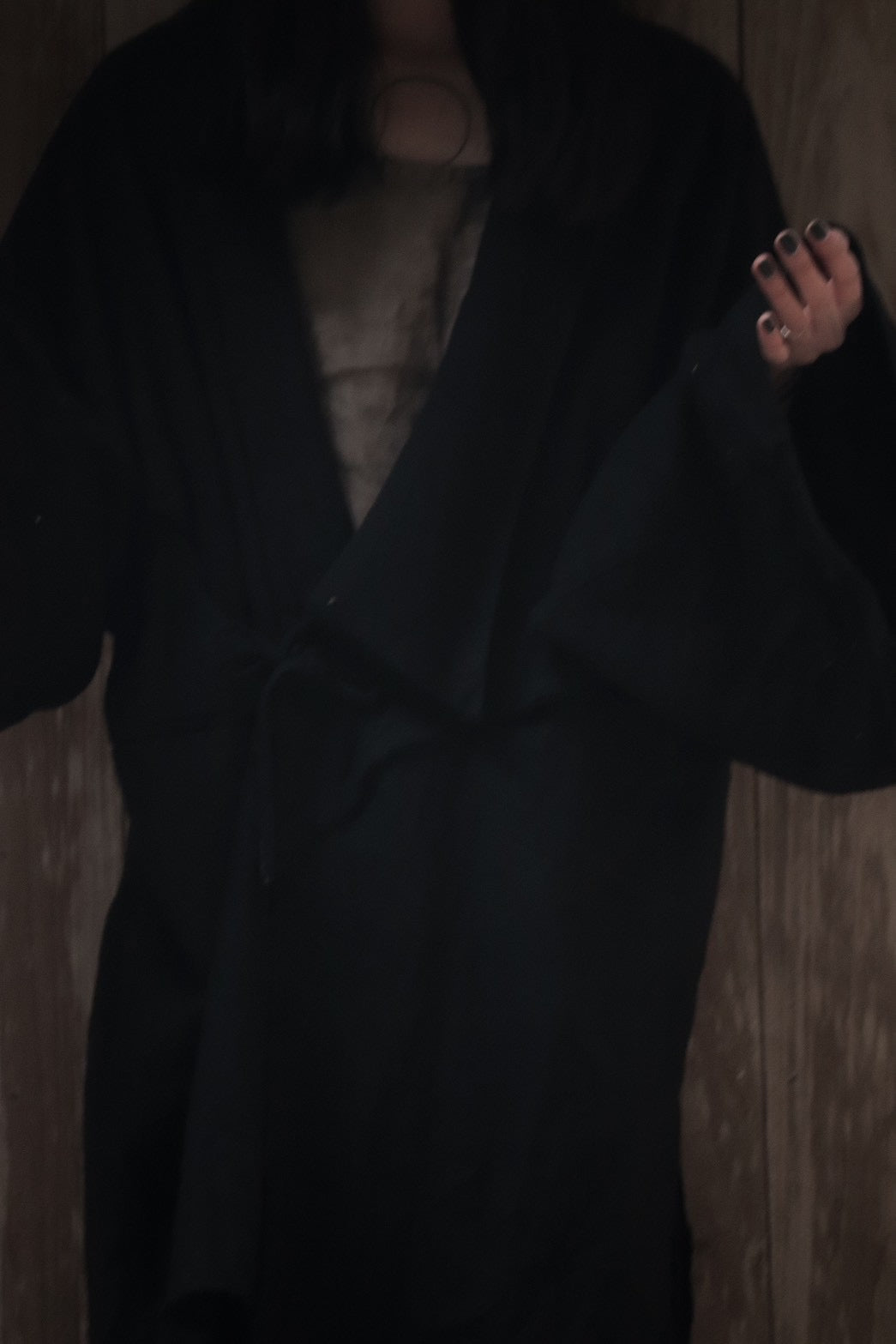 mid-length slit haori