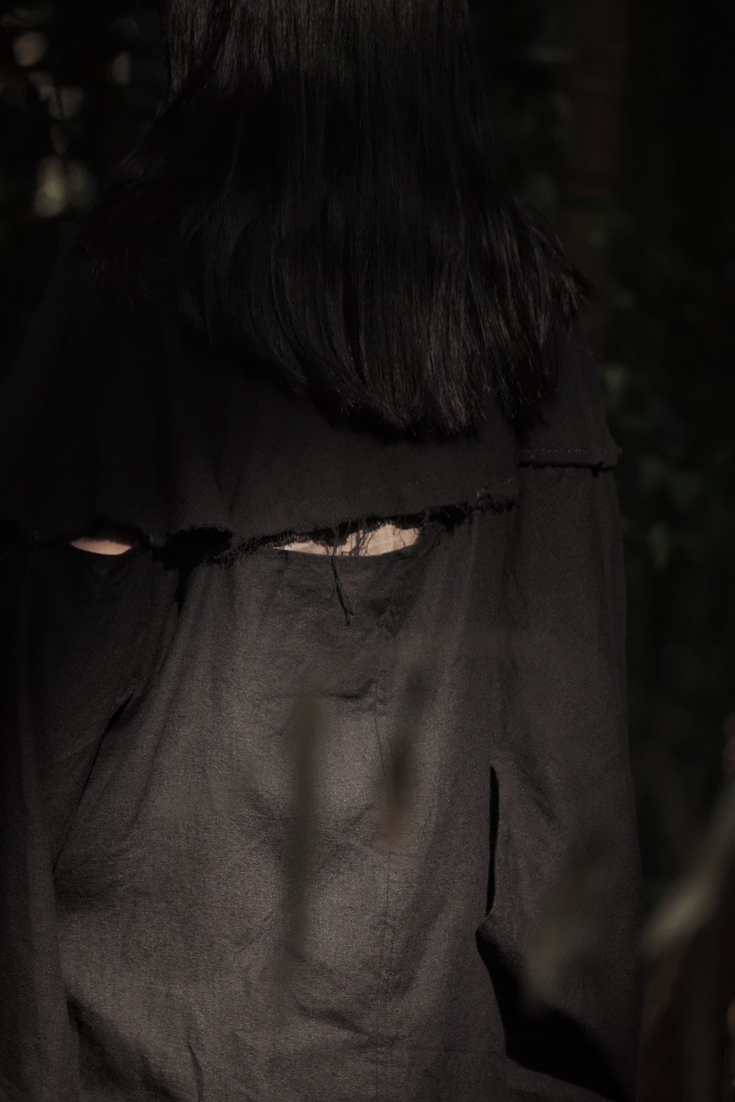 mid-length slit haori