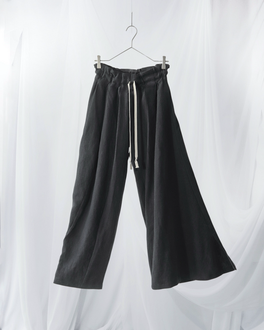 asymmetry tuck easy pants