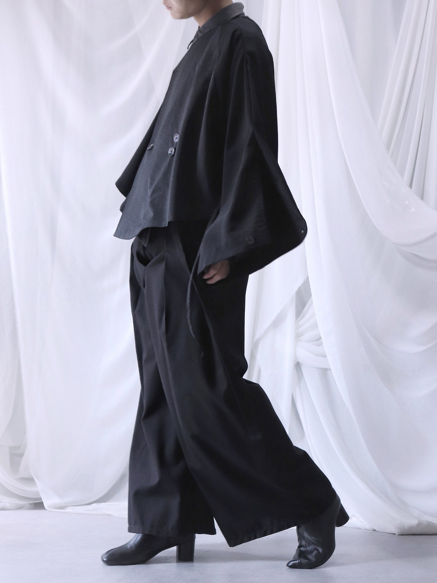 asymmetry layered haori