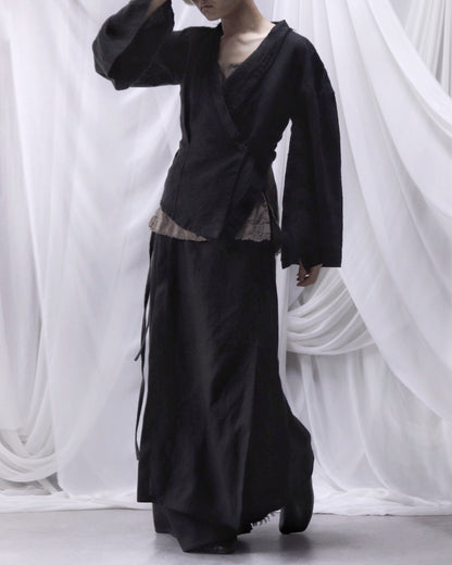wide shoulder short jacket