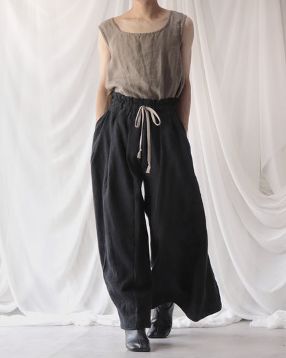 asymmetry tuck easy pants