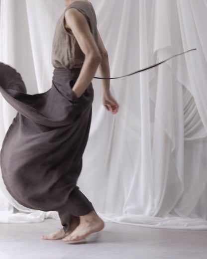 wrapped skirt 2025/charcoal