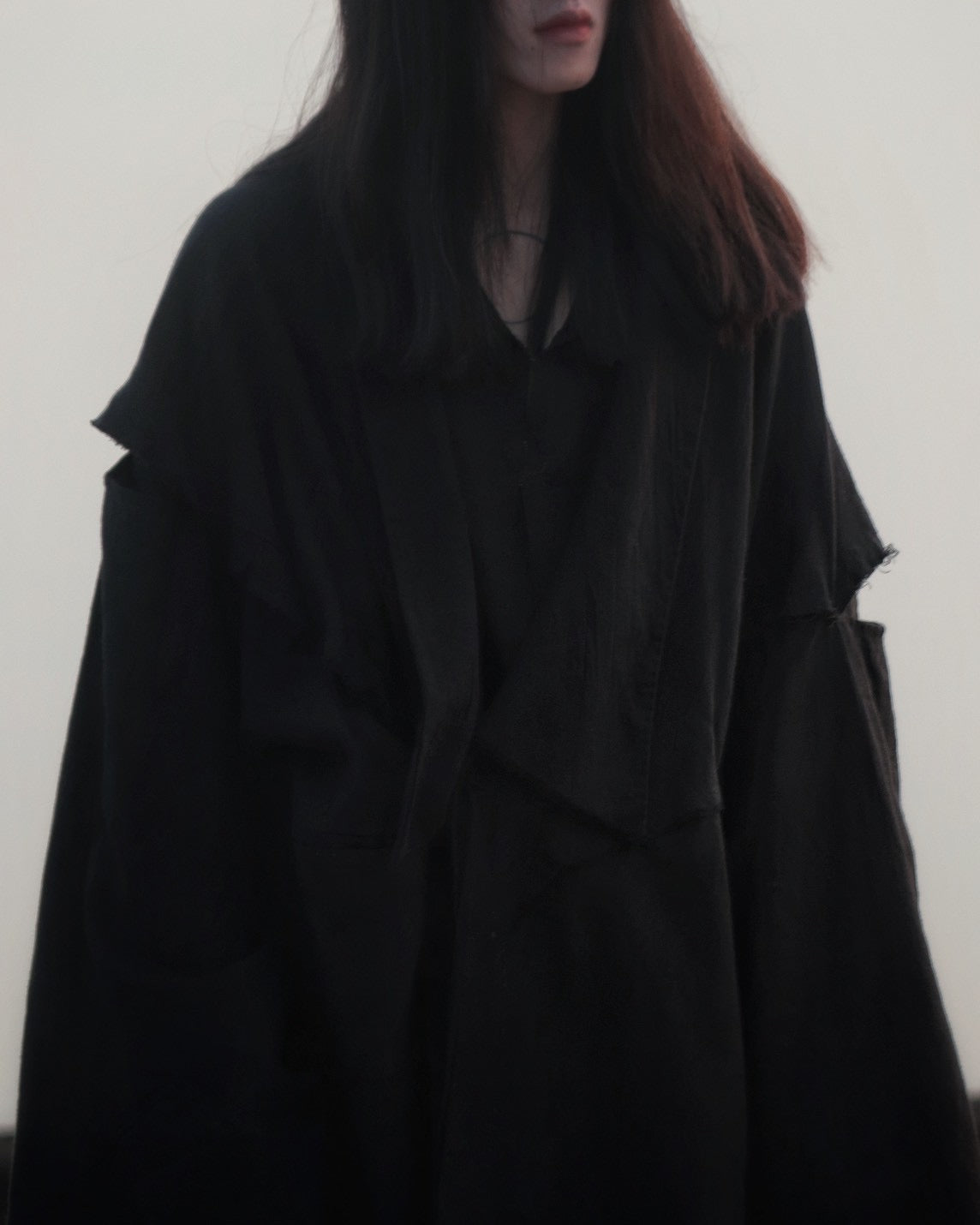 mid-length slit haori