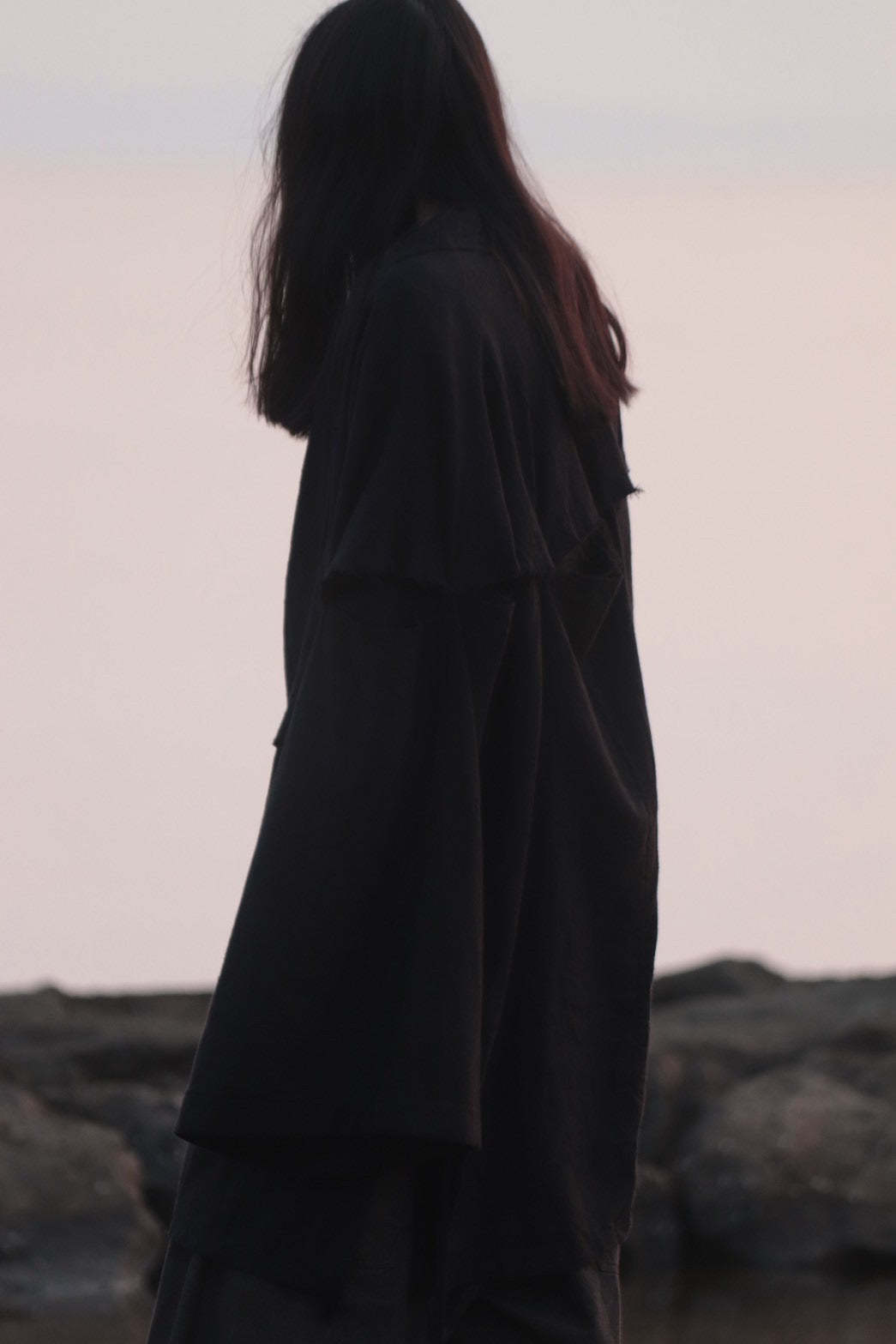 mid-length slit haori