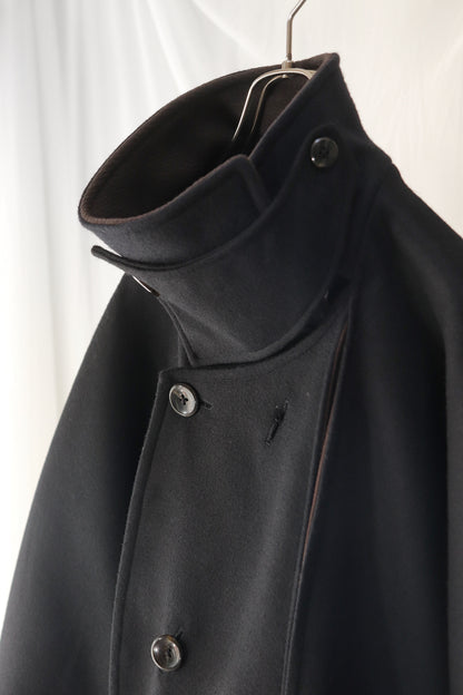 wool melton asymmetry coat