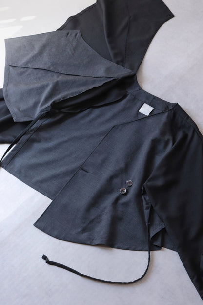 asymmetry layered haori
