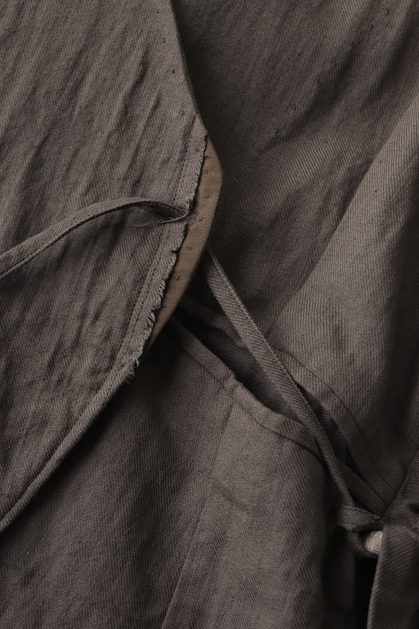 collarless jacket