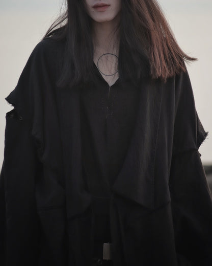 mid-length slit haori