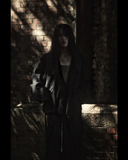 collarless tailored jacket
