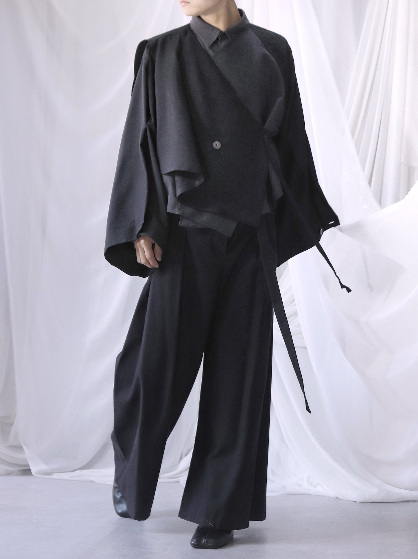 asymmetry layered haori