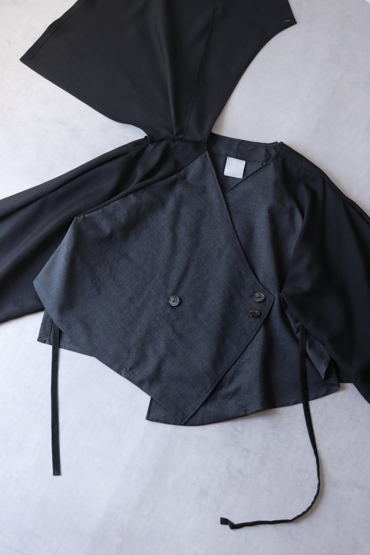 asymmetry layered haori