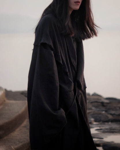 mid-length slit haori