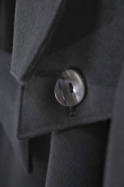 wool layered trench coat