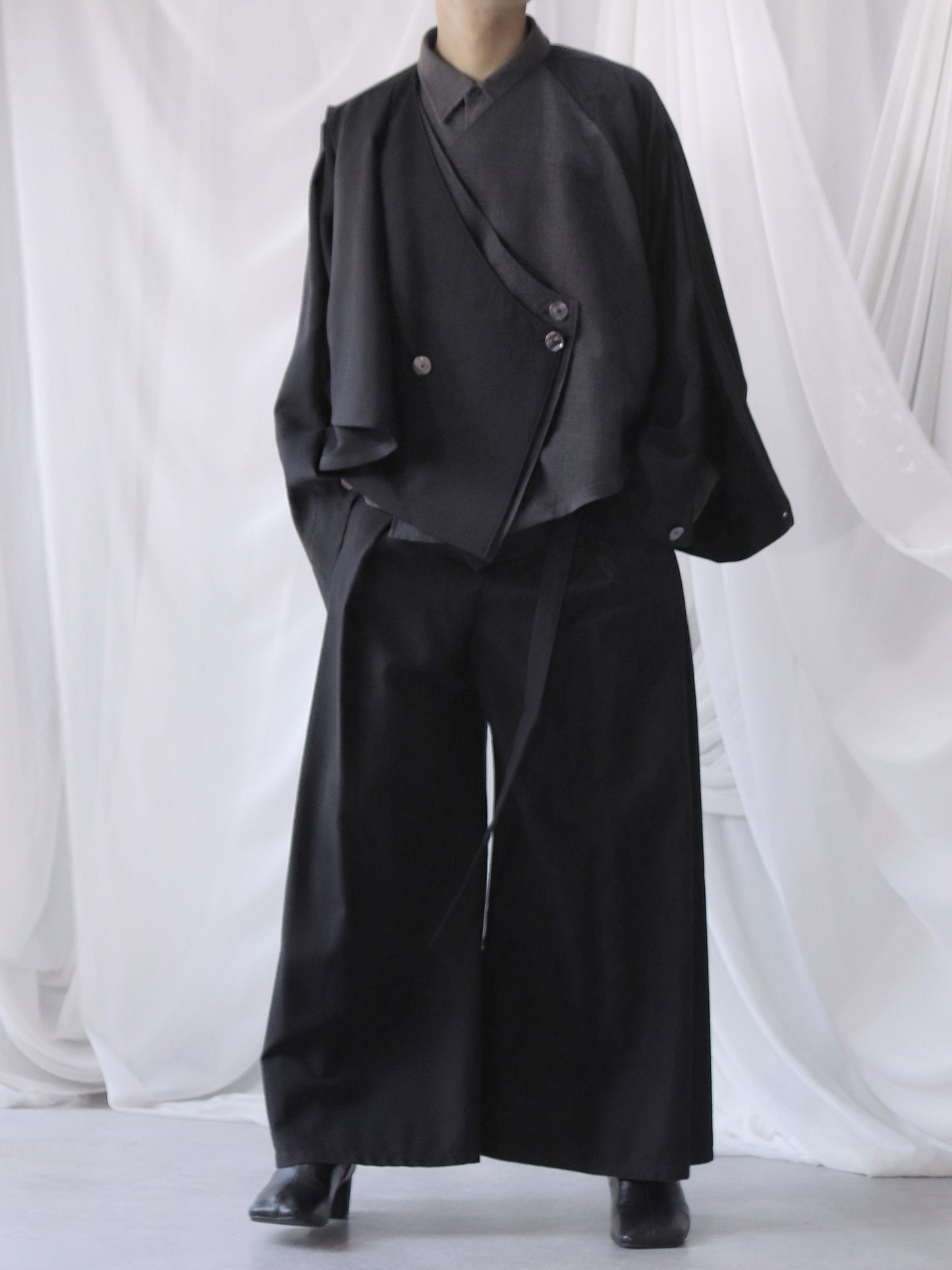 asymmetry layered haori