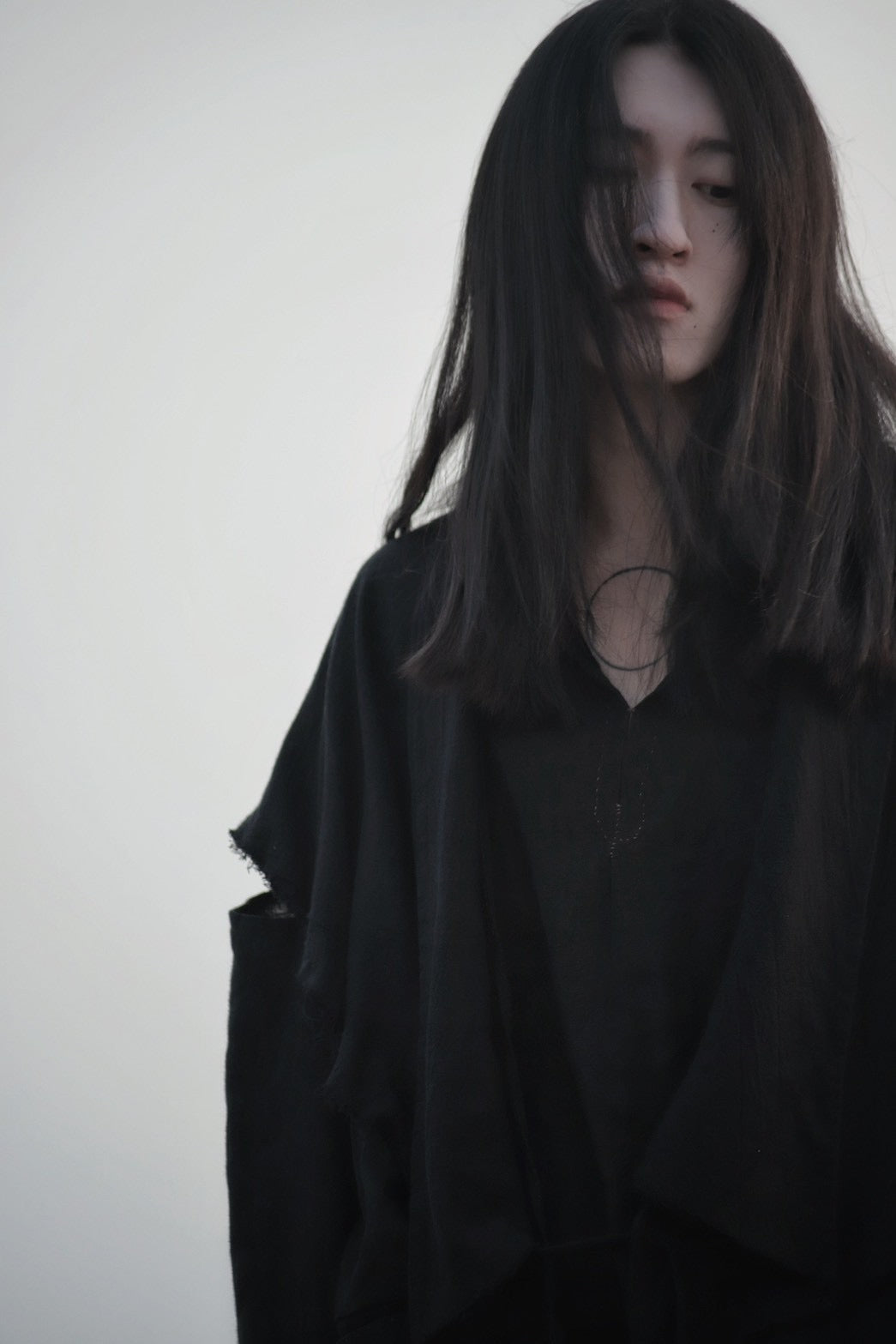 mid-length slit haori
