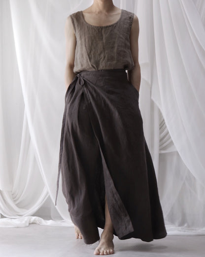 wrapped skirt 2025/charcoal