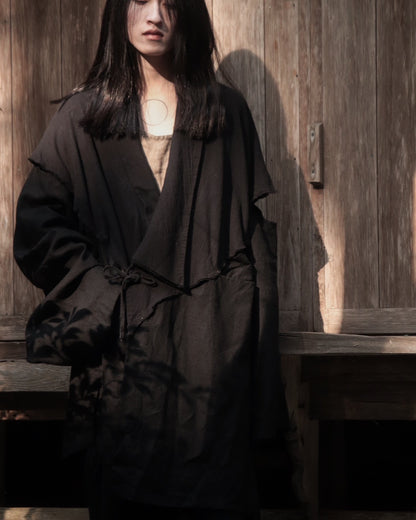 mid-length slit haori