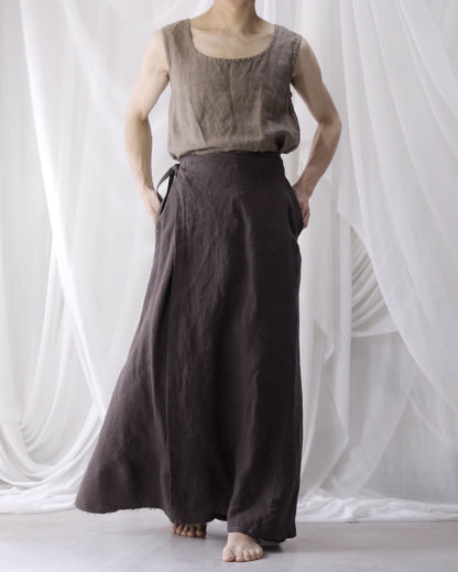wrapped skirt 2025/charcoal