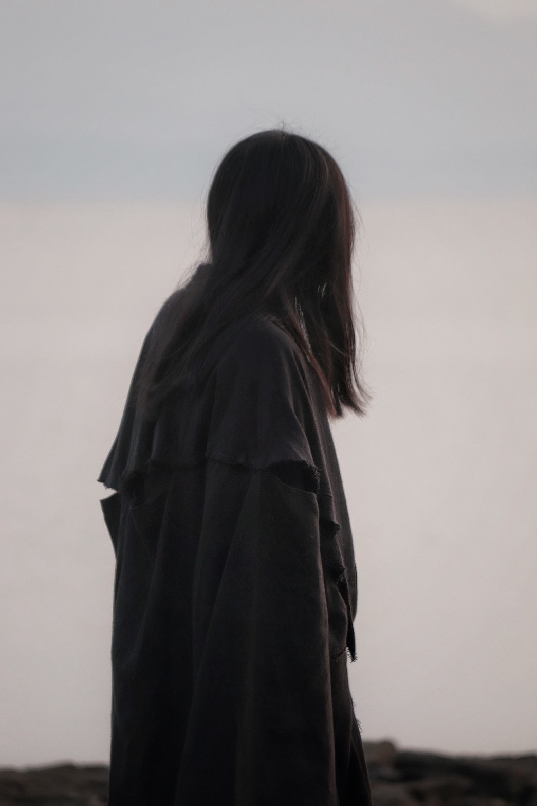 mid-length slit haori