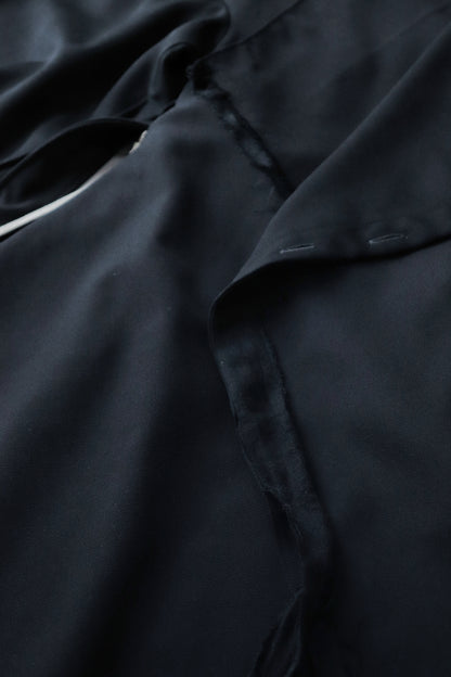 layered frayed coat