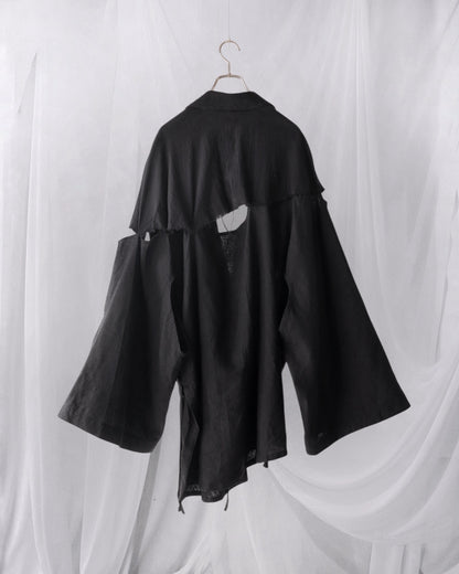 mid-length slit haori