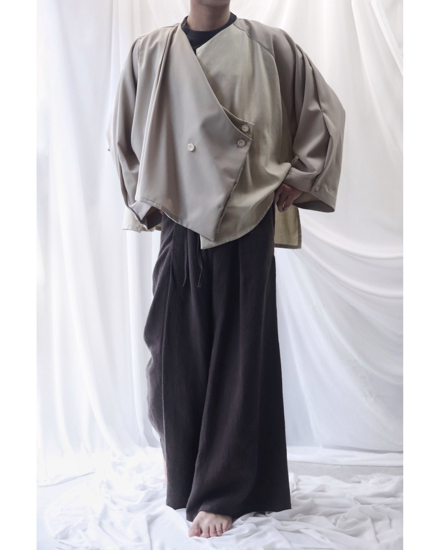 asymmetry layered haori