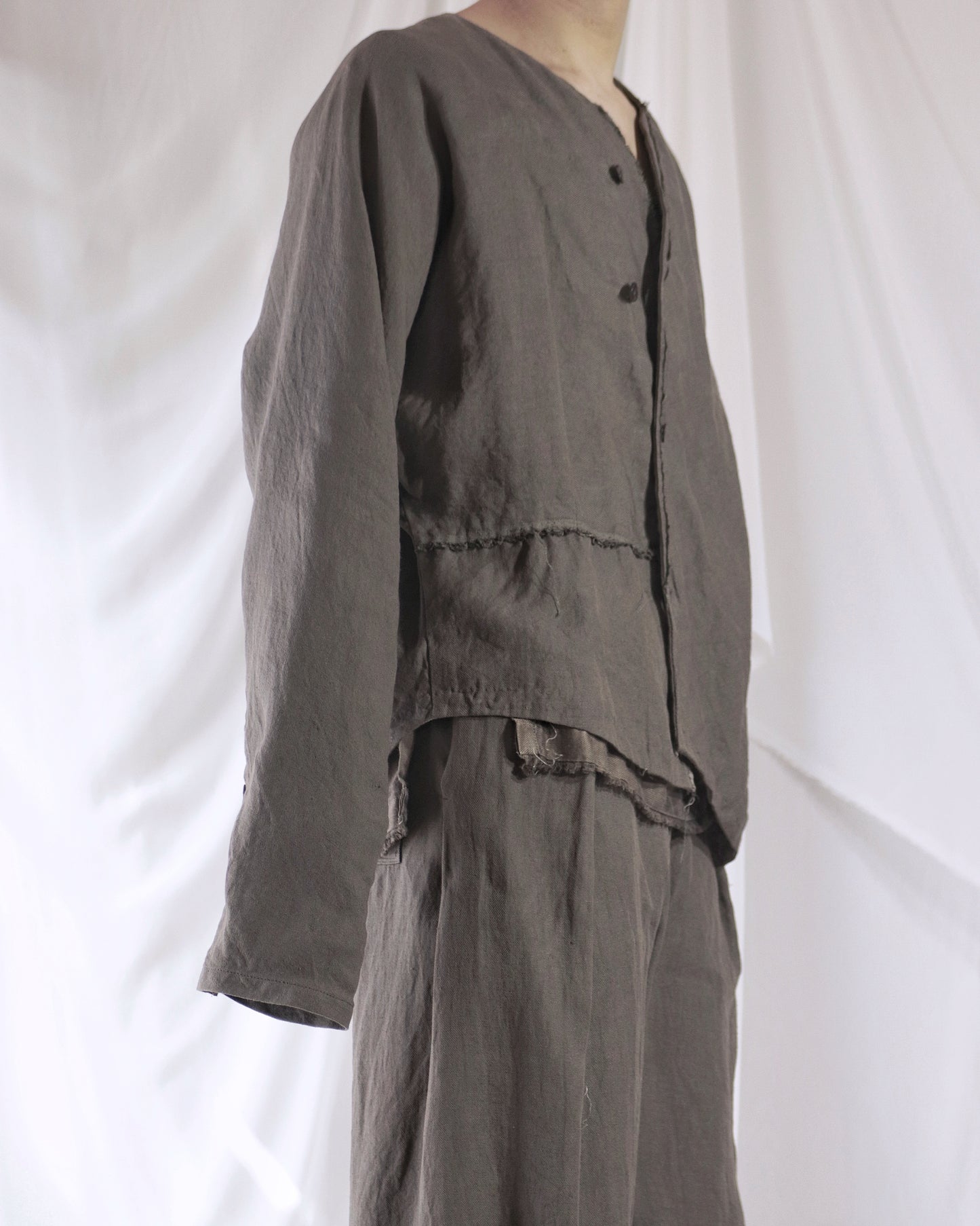 collarless shirts