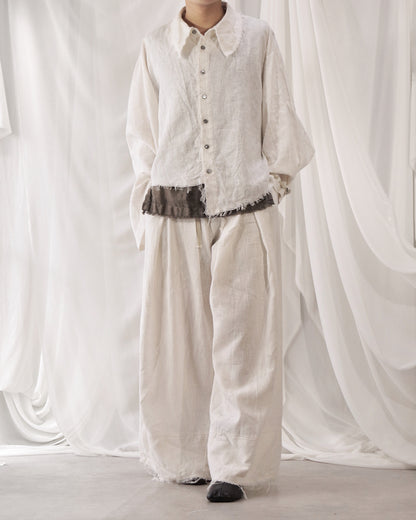 cut off flare sleeve shirt