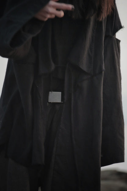 mid-length slit haori