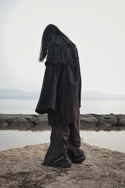 mid-length slit haori