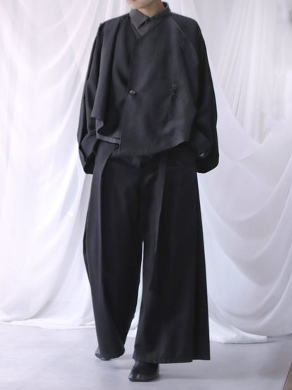 asymmetry layered haori